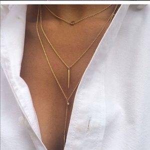 COPY - Gold Three Layer Necklace